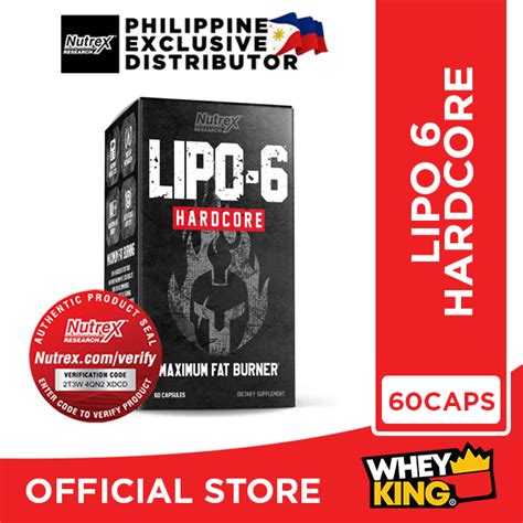 NUTREX LIPO 6 HARDCORE 60caps WARRIOR SERIES Maximum Fat Burner