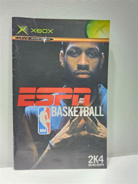 Authentic ESPN Basketball 2K4 Manual For Original Xbox EBay