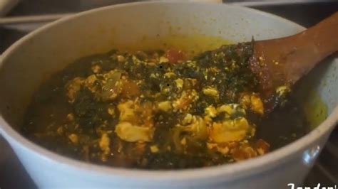 Authentic Ghana Spinachkontommire Stew Recipe Youtube