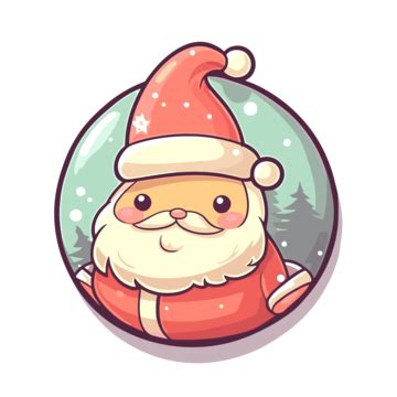 Una Imagen De Un Personaje Navide O De Santa Claus Kawaii En Un Clipart