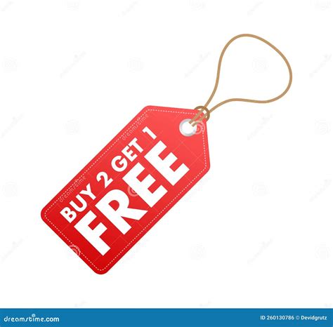 Buy 2 Get 1 Free Sale Tag Banner Design Template Vector Stock