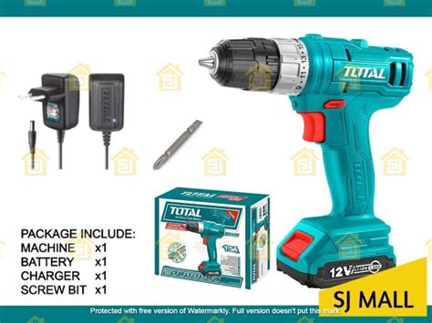 Total Cordless Drill 12V Li Ion T TDLI1211 Lazada