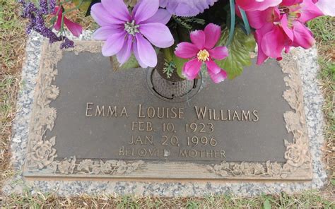 Emma Louise Wingfield Williams 1923 1996 Find A Grave Memorial