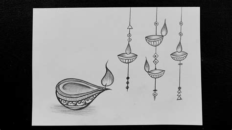 Diwali Pencil Drawing