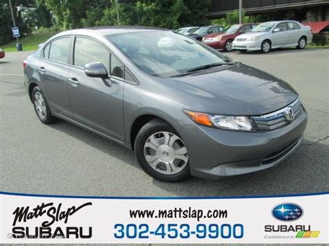 2012 Polished Metal Metallic Honda Civic Hybrid L Sedan 104799004