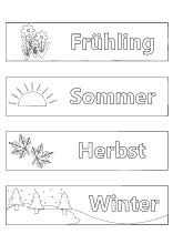 Malvorlagen Jahreszeiten Kostenlos