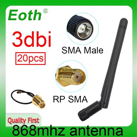 Eoth Sztuk Mhz Antena Dbi Sma M Czyzna Mhz Lora Antena Iot