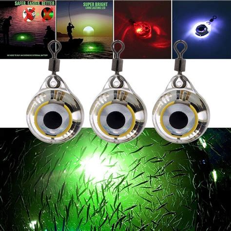 Colors Glow Led Underwater Fish Fishing Night Light Fluorescent Bait