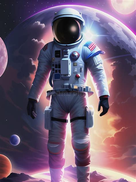 Astronaut In Space Elements Of This Image Furnished Ai Generated