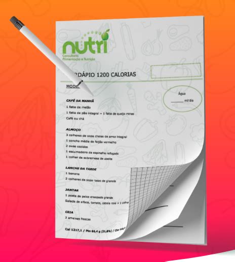 Kit de Cardápios Aos Nutricionistas Portal de Nutrição