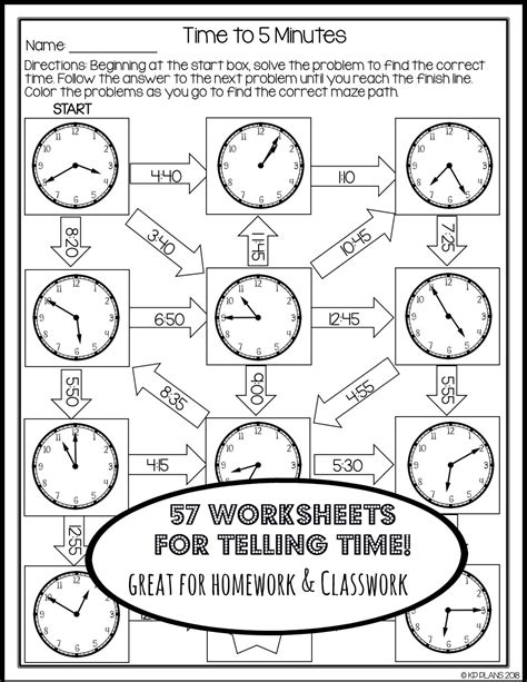 57 Fun Worksheets That Make The Perfect Addition To Your Telling Time