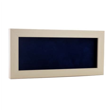 Natural Whitewash Wood Shadow Box Frame Acrylic Front Navy Blue Suede 30 Sizes 10x20 10x20 Kroger