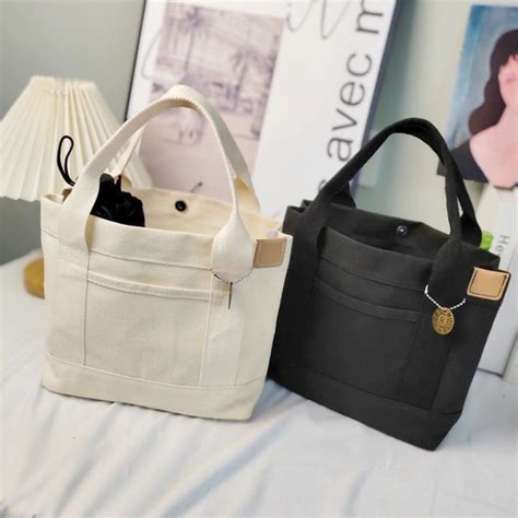 Japanese Style Canvas Bag Bento Bag Tote Bag Canvas Women S Bag