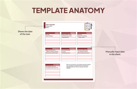 Task Calendar in Excel, Google Sheets - Download | Template.net