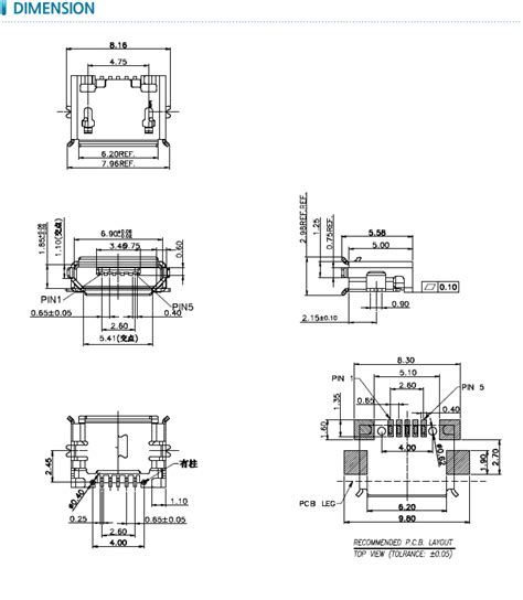 Micro B Usb Jack Pinout Specifications Connections 50 Off