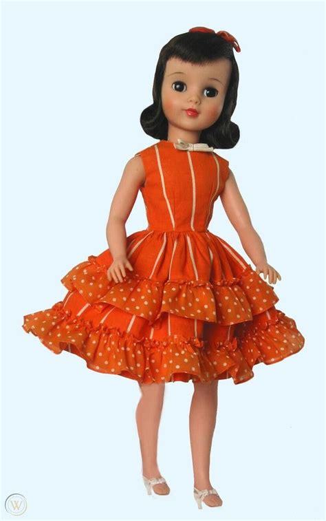 196517 Polly 1715 Madame Alexander In Origtagged Apricot Striped