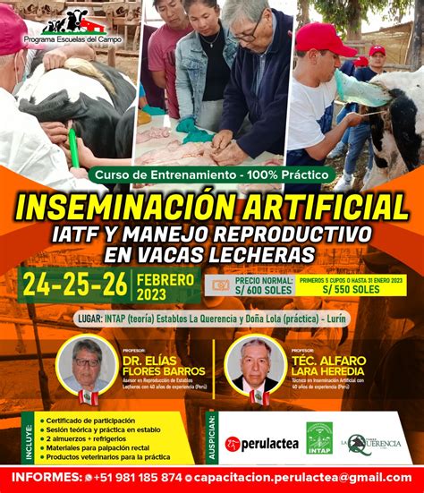 Curso de Entrenamiento 100 Práctico Inseminación Artificial y