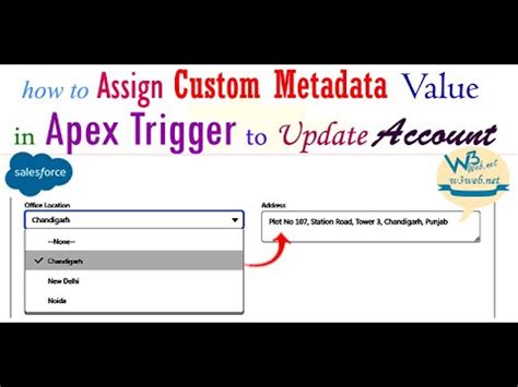 How To Use Custom Metadata In Apex Trigger To Update Account Using