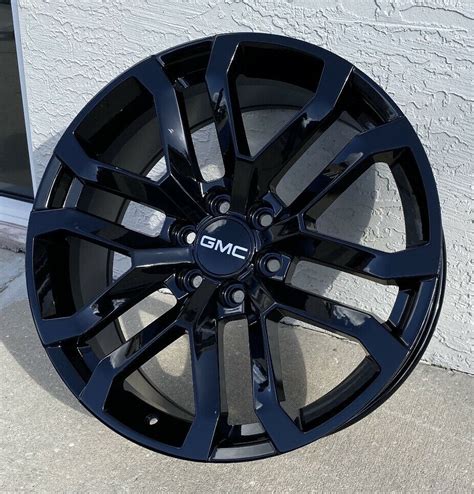 Gloss Black Gmc Sierra Denali Wheels Set X Fits Sierra