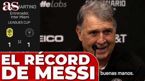 INTER MIAMI TATA MARTINO habla sobre el RÉCORD de TÍTULOS de MESSI