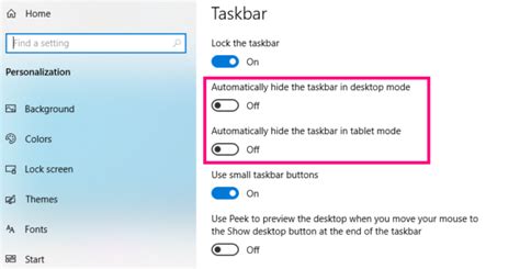 How To Hide Taskbar Windows 10 How To Auto Hide The Taskbar In Windows