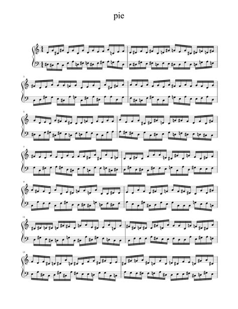 Pie Sheet Music For Piano Solo