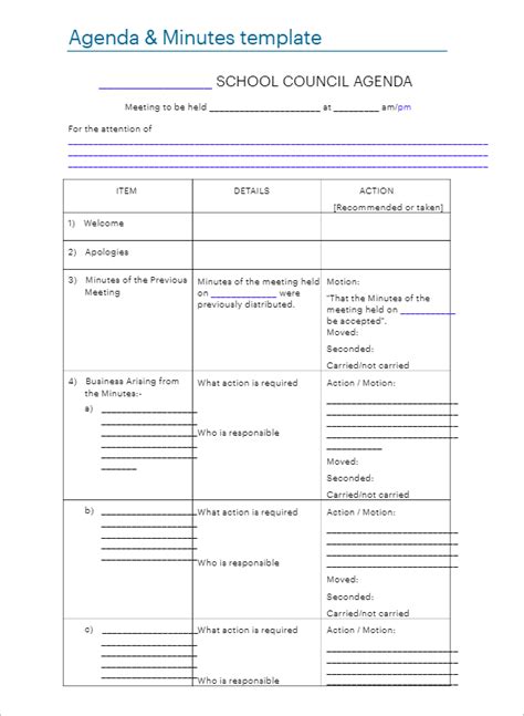 18+ School Meeting Minutes Templates PDF, Doc, Sample Examples