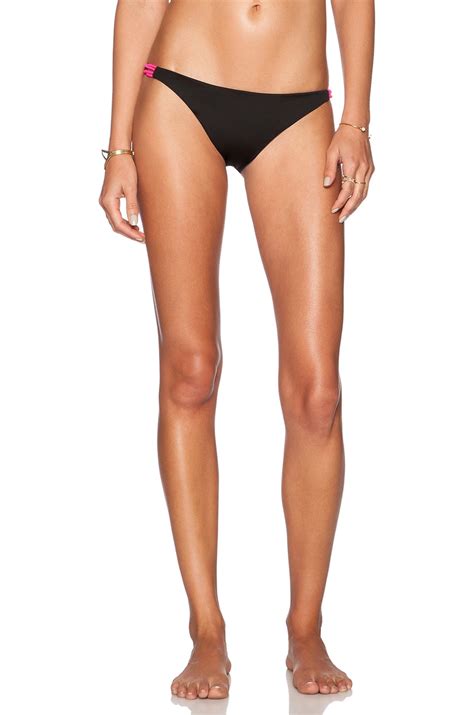 Basta Surf Zunzal Bikini Bottom In Noir Navy Hot Pink Revolve