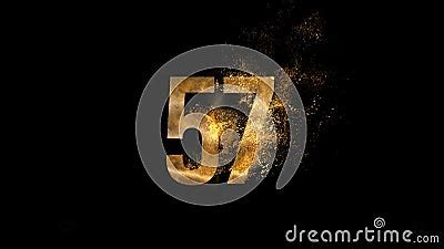 Golden Number From Particles Numbering Fifty Seven Golden Numbers