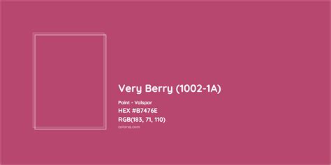 Valspar Very Berry 1002 1a Paint Color Codes Similar Paints And