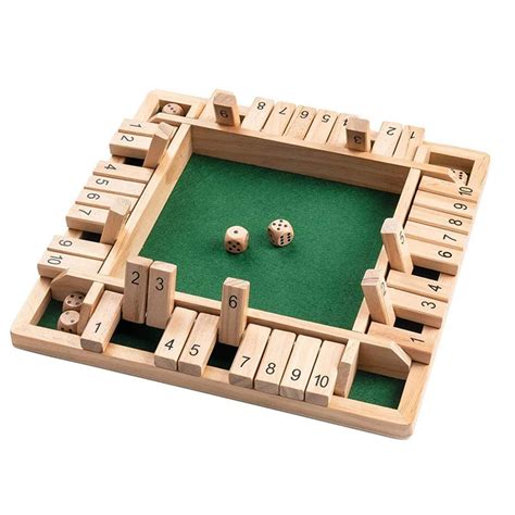 W Rfelspiele Shut The Box Spiel Ab Jahre Four Sided Flop W Rfelbrett