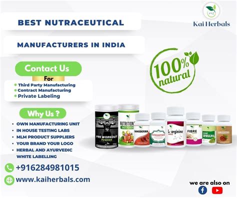 Best Nutraceutical Manufacturers In India Kai Herbals Kai Herbals