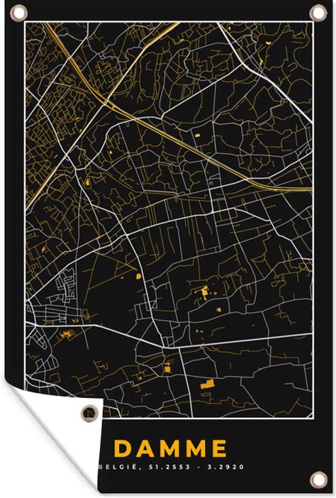 Tuinposter Tuindoek Tuinposters Buiten Plattegrond Kaart