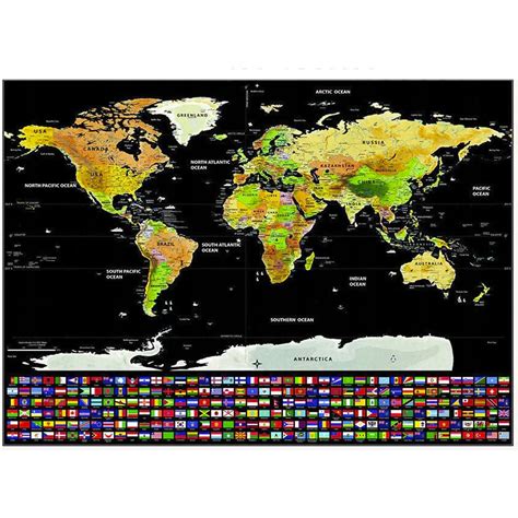 La Mappa Del Mondo Da Grattare Il Regalo Perfetto Per I Viaggiatori