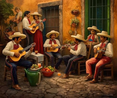 Premium AI Image | Mexican folk music playing in the background