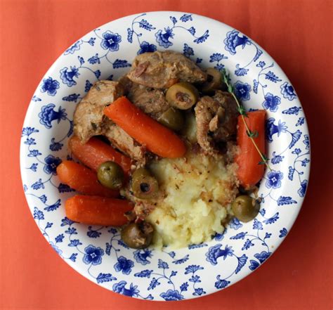 Au gré du marché Veau aux carottes et aux olives à la provençale