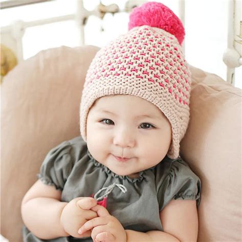 Winter Infant Caps Newborn Toddler Knitted Baby Girl Boy Summer Sun ...