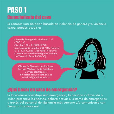 Ruta de atención en casos de violencia sexual y o género