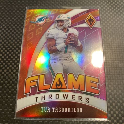 2020 Panini Phoenix Tua Tagouailoa 29 Flame Throwers Pink Dolphins Rc