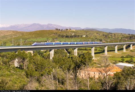 SNCF Alstom TGV Réseau Duplex at Pont de Molins Spain by Jacobo Ruiz