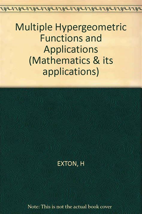 Buy Exton Multiple Hypergeometric ∗functions∗ And Applications Book Online At Low Prices In