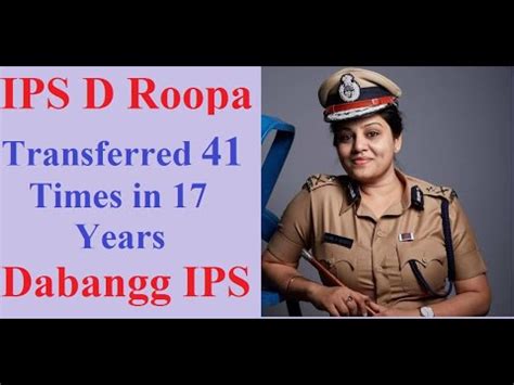 Ips Roopa D Moudgil Dabangg Ips Youtube