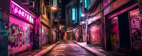 Premium Photo | Tokyo City by NightKanji illustration city views magenta neon