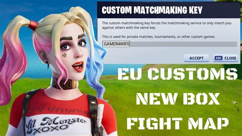 FORTNITE EU CUSTOM MATCHMAKING NEW BOX FIGHT MAP SOLO DUO SQUAD