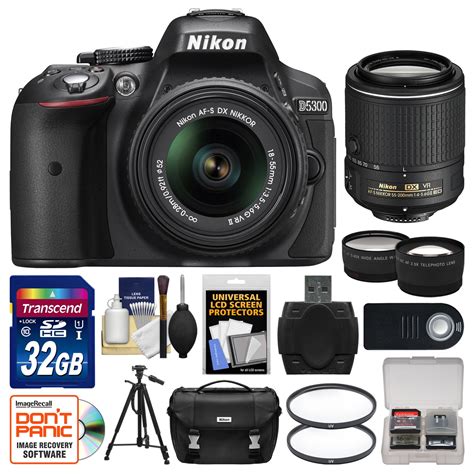 Nikon D Digital Slr Camera Mm Vr Dx Ii Af S Lens Black