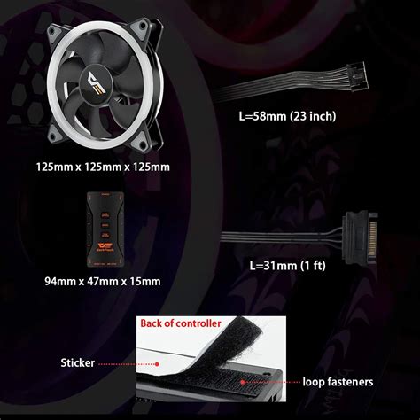 Ventilateurs Et T L Commande Ir Darkflash Ventilateur Led Dr Pro