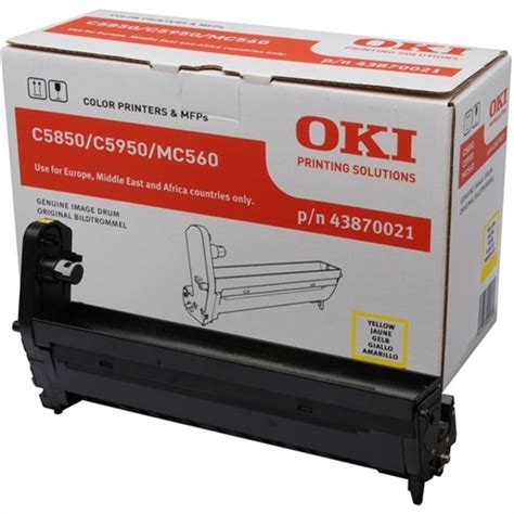 OKI Yellow Image Drum For C5850 5950 Tambor De Impresora Original 035195