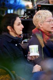 Michelle Williams And Jenny Slate At Dying For Sex Set