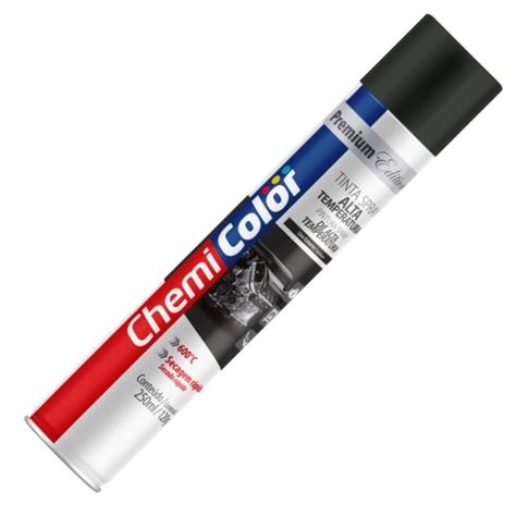 Tinta Spray Alta Temperatura Preto Ml Chemicolor