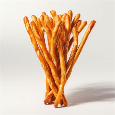 Premium Ai Image Bread Sticks On The Light Background Generative Ai